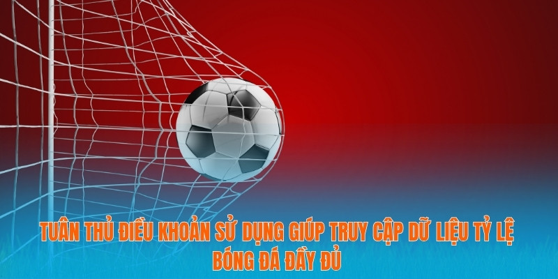 Tuân thủ điều khoản sử dụng giúp truy cập dữ liệu tỷ lệ bóng đá đầy đủ