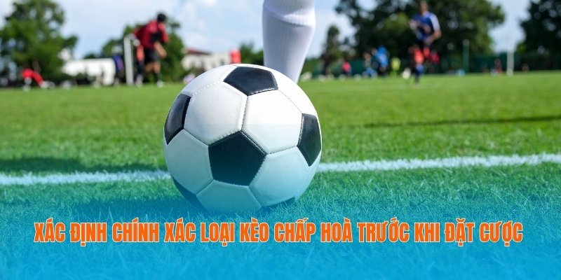 Xác định chính xác loại kèo chấp hoà trước khi đặt cược