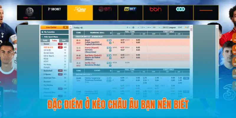 Đặc điểm ở kèo Châu Âu bạn nên biết