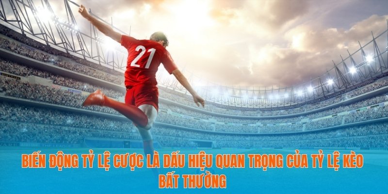 Biến động tỷ lệ cược là dấu hiệu quan trọng của tỷ lệ kèo bất thường