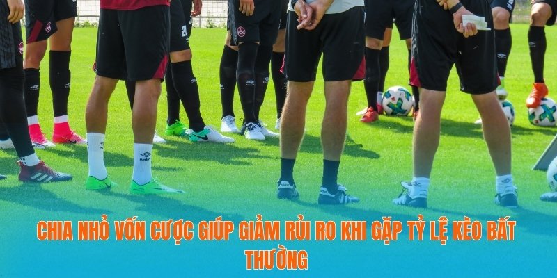 Chia nhỏ vốn cược giúp giảm rủi ro khi gặp tỷ lệ kèo bất thường