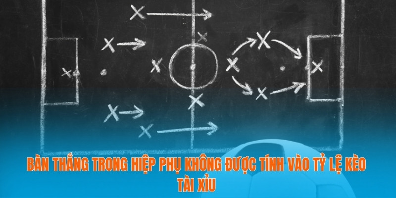 Bàn thắng trong hiệp phụ không được tính vào tỷ lệ kèo tài xỉu